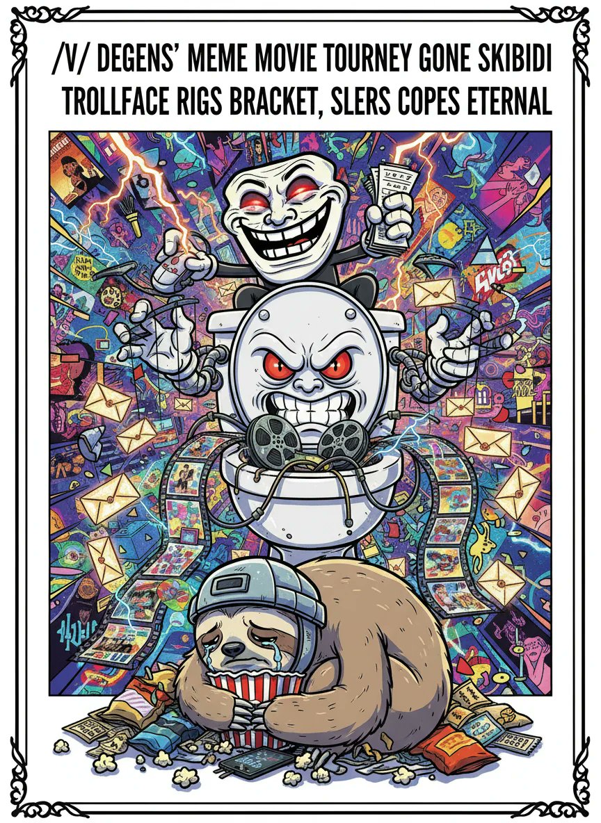 "/v/ Degens' Meme Movie Tourney Gone Skibidi: Trollface Rigs Bracket, SLERF Copes Eternal"

Read the full story here: degensixrooms.xyz

#6ixrooms