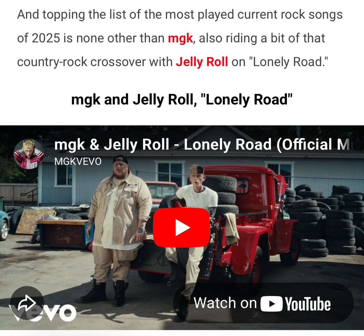 lonely road made the 2025 touchtunes most played rock songs list🎉🍾