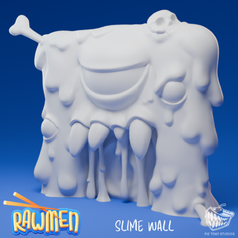 pietrapstudios's tweet photo. Goopy wall monster highpoly sculpt from Rawmen. Built to block enemies and make lanes feel dangerous in a fun, gross way. Slime shapes + chunky texture work all the way. #Rawmen #CharacterArt #GameDev https://t.co/LtMQDwdFcD
