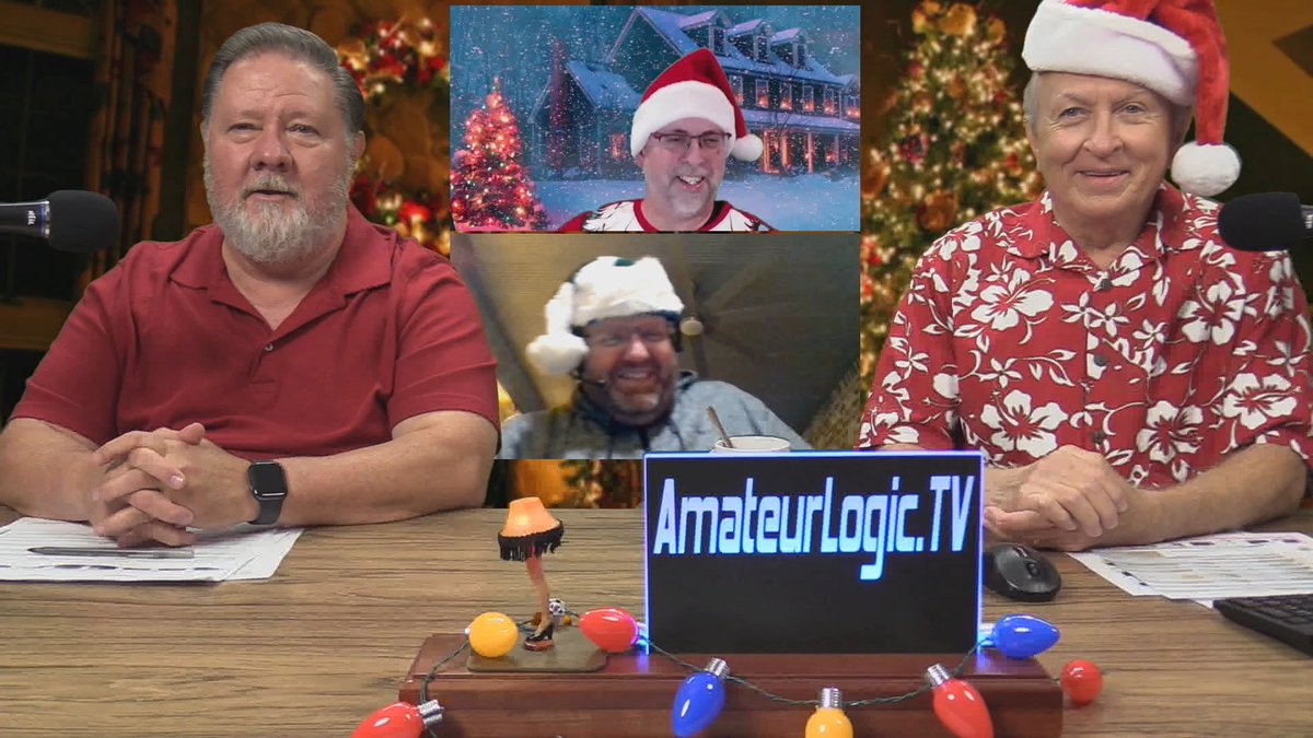 amateurlogic's tweet image. It's that time of year again! Join the AmateurLogic guys this Friday night, December 19th at 8:00 CST, 0200 UTC for our annual Christmas comedy mishap. There's nothing else quiet like it.
live.amateuerlogic.tv