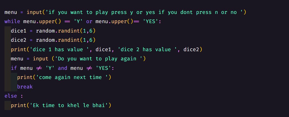skzain007995's tweet image. 🚀 Day 13 of #PythonLearningJourney
Learned the Python random module today 🎲
Generated random numbers, picked random list values, shuffled data, and built a simple dice game.
Really fun and practical!
#PythonLearningJourney #Coding #LearnPython #100DaysOfCode