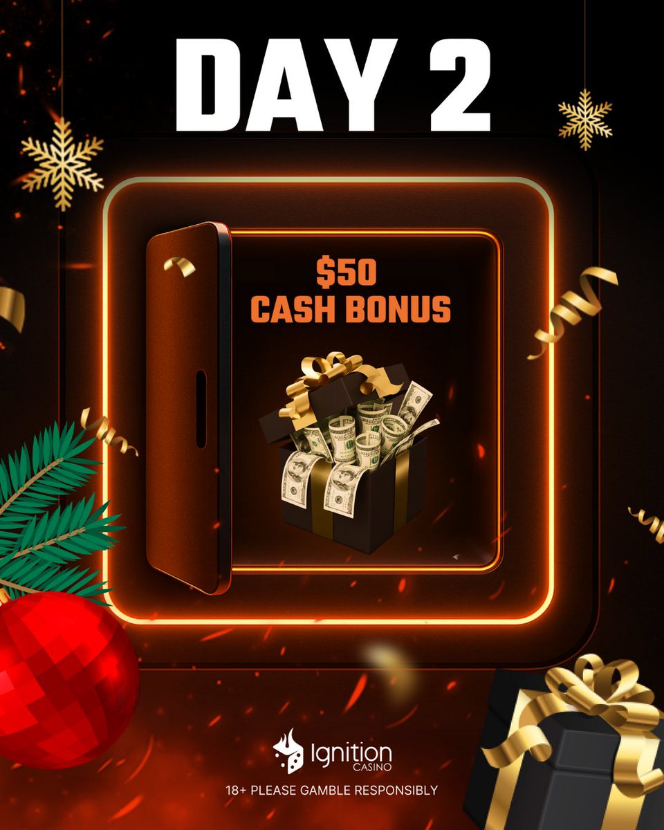 🎄 12 Days of Ignition Giveaways - Day 2! 🎄

Today, we're giving away a $50 CASH BONUS!

To enter:
- Follow us and reshare ✅
- Tell us which movie you have to watch every December 🎬

Winner announced TOMORROW, December 16 at 12pm ET.

Must be 18+, USA based and have a min. $10