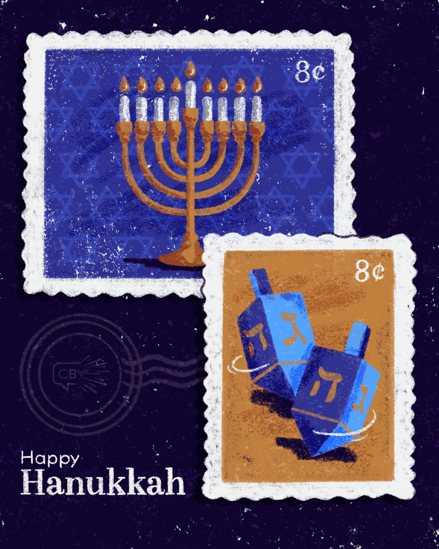 ChatterBlast's tweet photo. Here's to a #Hanukkah that's full of a whole latke love! Sending you and yours a happy and healthy holiday from ChatterBlast. 🕎💜

#HappyHanukkah https://t.co/jb5TYu9bbi