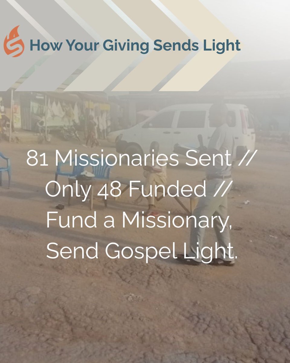 send56's tweet image. Right now, 81 Send56 missionaries are carrying the light of Christ into some of the darkest, hardest-to-reach places in Africa. But only 48 of them are fully funded.
We can’t afford to let the light dim.

Join us. Be the light.
send56.net