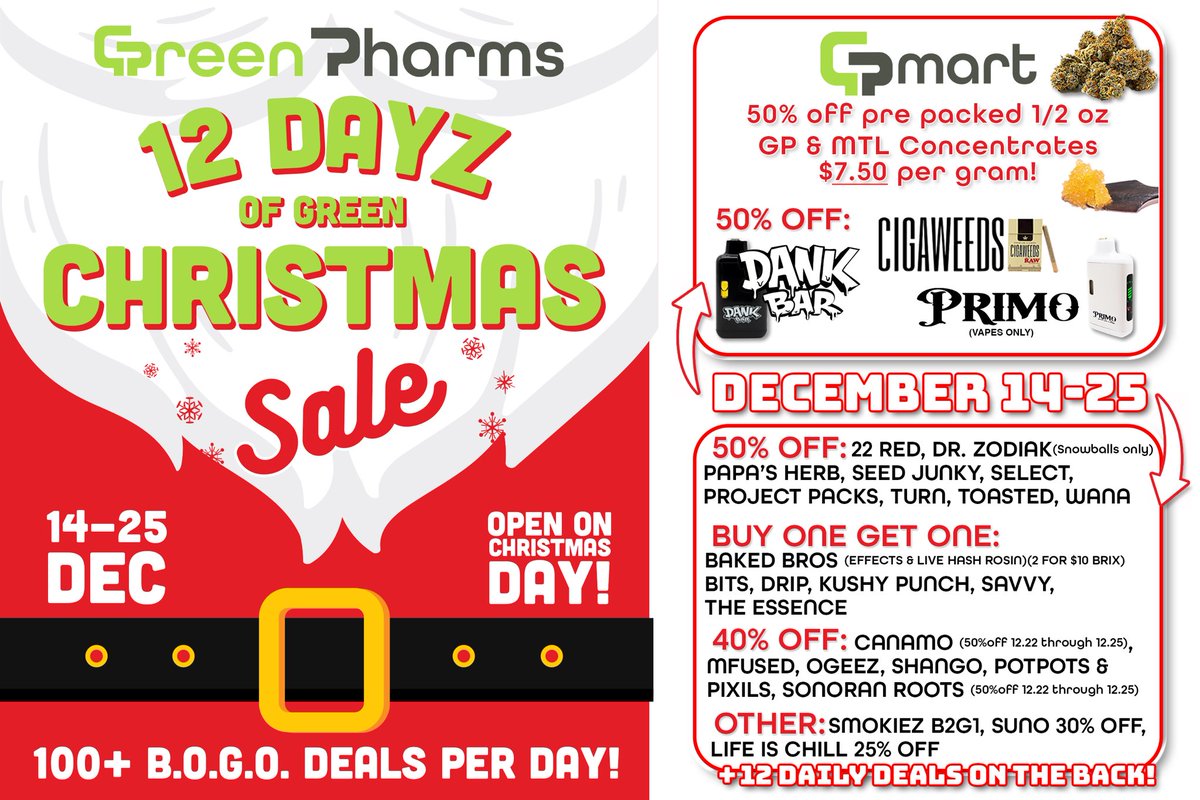 🎄Our 12 Days of GP MART Sale is happening NOW!!! 🎅 Happy HoliDAZE!!