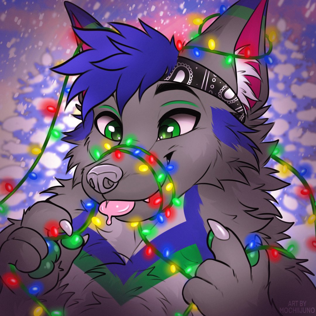 Who’s ready for Christmas? 😜💙
Huge thanks to <a href="/mochiijuno/">⋆. 𐙚˚࿔ JUNO 𝜗𝜚˚⋆ 🔜 FWA’26</a> for always making me the most adorable art 🥹💙

#furry #furryart #furryfandom