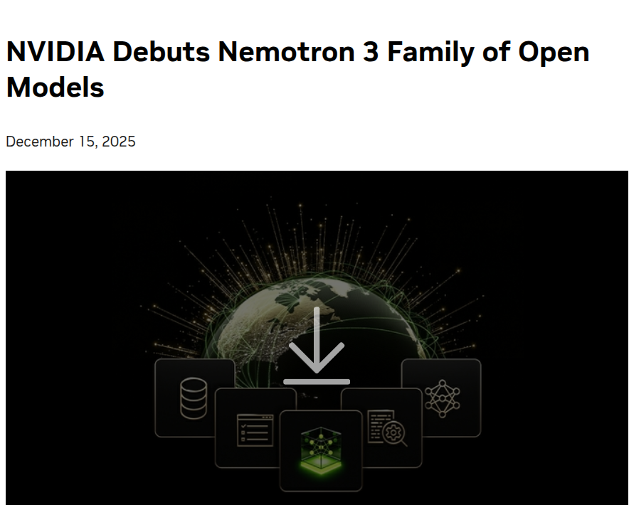 nemotron 3 announcement graphic
