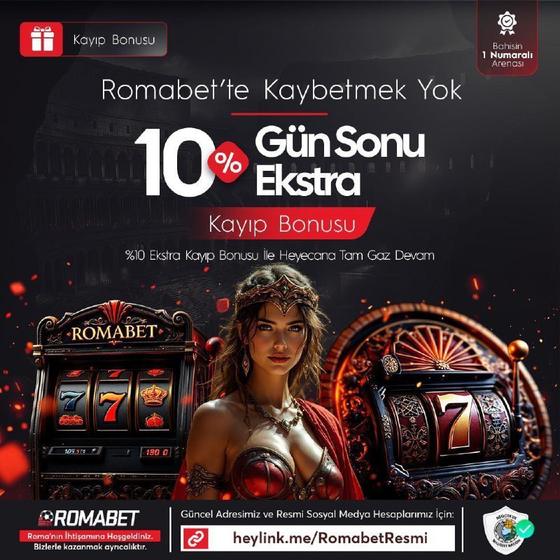 🏆 ROMABET DOUBLE DISCOUNT 🏆

💯 GÜN İÇİNDE ALDIĞIN KAYIP BONUSLARINA EK,

💰 GÜN SONUNDA %10 EKSTRA BONUS 

✅ ROMABET GİRİŞ ; cutt.ly/YriszT6j

#romabet #denemebonusu #bahis #casibom #casinomaxi #PalaceBet #meritking #maxwin #sonbahis #bahisfair #xslot #CratosRoyalBet