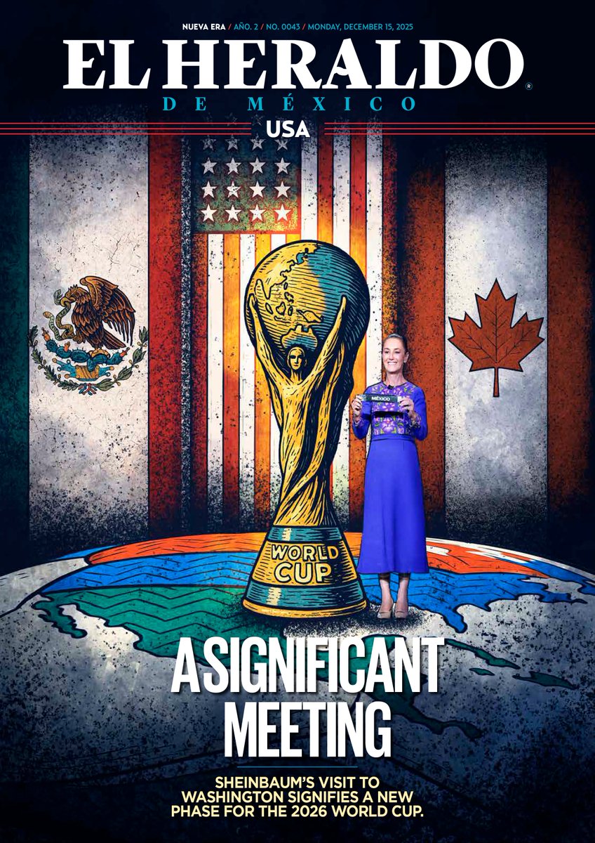 No te pierdas la edición número #43 de #HeraldoUSA

La visita de <a href="/Claudiashein/">Claudia Sheinbaum Pardo</a> a Washington significa una nueva fase para la Copa del Mundo de 2026🇲🇽
Por <a href="/Damian_Mtz/">Damián Martínez</a>