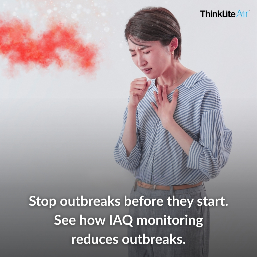 Buildings without IAQ monitoring face higher flu-season outbreaks.

Tracking CO₂, PM0.1 and humidity helps prevent airborne spread and protect productivity.

Monitor your air for health: thinklite.com/flair

#IndoorAirQuality #IAQ #HealthyBuildings <a href="/ThinkLiteAir/">ThinkLite Air</a>