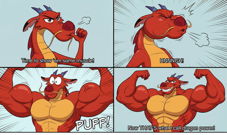 Now who is little Mulan~? 💪🏻🐲