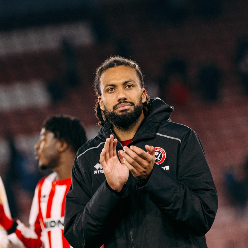 SheffieldUnited's tweet photo. Jaïro Riedewald has agreed an extension to his current deal which will keep him at Bramall Lane until the end of the season, with an option of a further year. 💪