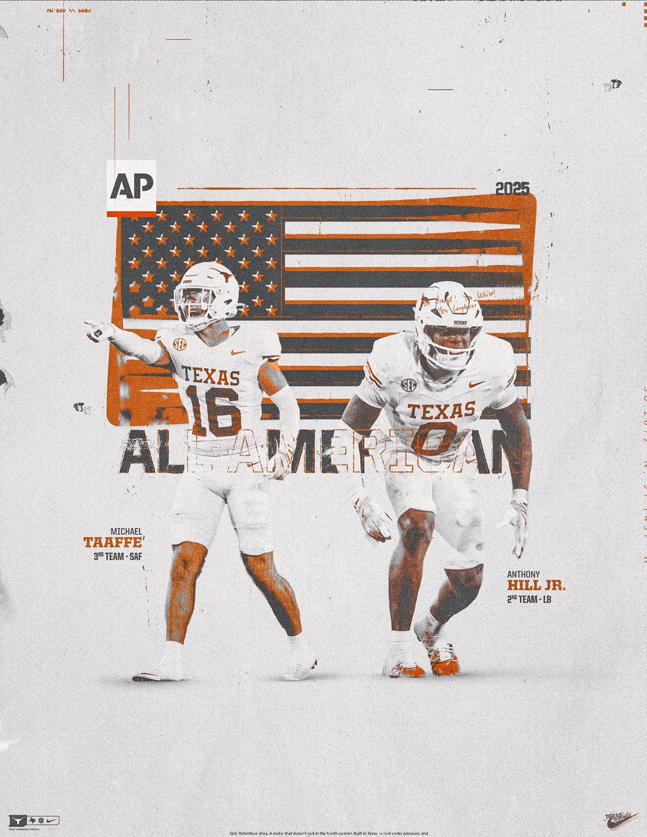 TexasFootball's tweet image. AP All-Americans 🤘
