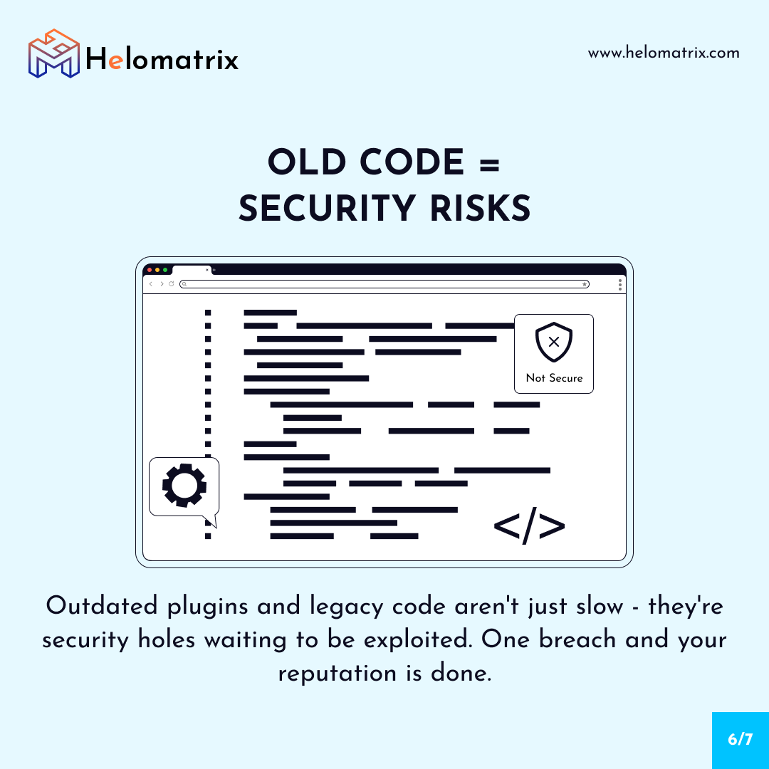 HelomatrixHQ's tweet photo. ➜ No mobile optimization → 60% of visitors can't use it
➜ Old code → security risks + slow performance

Pretty doesn't matter if it doesn't work.

Need a technical audit? 📧 hello@helomatrix.com
#WebPerformance #SiteSpeed #Website https://t.co/xrGxp6N56k