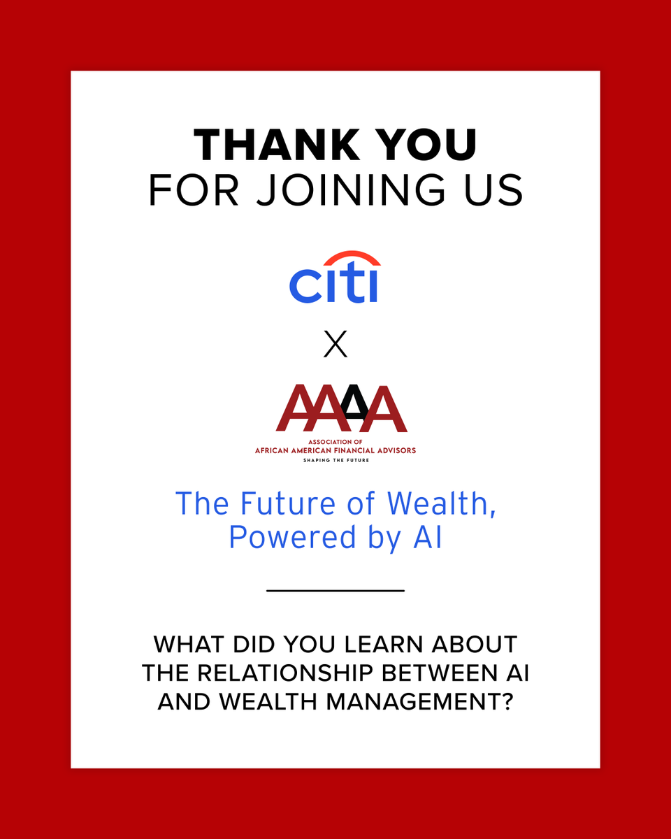 Association of African-American Financial Advisors tweet media