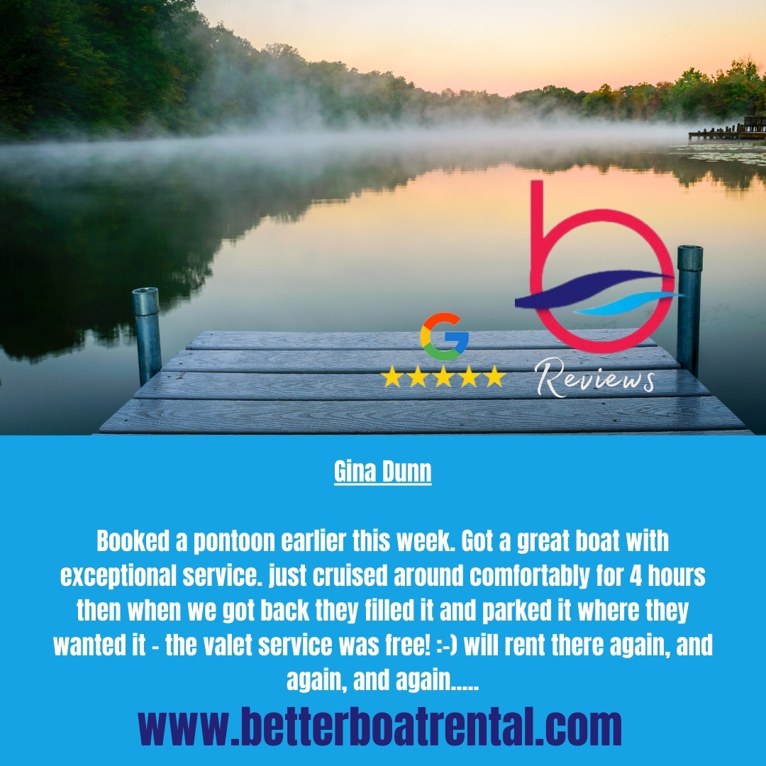BetterBoatingLM's tweet image. We’re so glad you had such a great time on the lake! It’s fantastic to know you loved the boat and the smooth return process — our goal is to make every trip effortless and fun. Thanks for choosing Better Boating… we’ll be ready when you come back again (and again)!