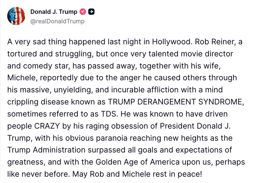 read Trump's response - this is your President.  POS