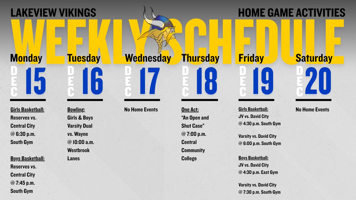 \⚔️ Show your Viking spirit, show up for our home events!

📆 Check out the full schedule here: bit.ly/lvvikes

#LakeviewVikes
lakeview.esu7.org/dbpp/~board/we…