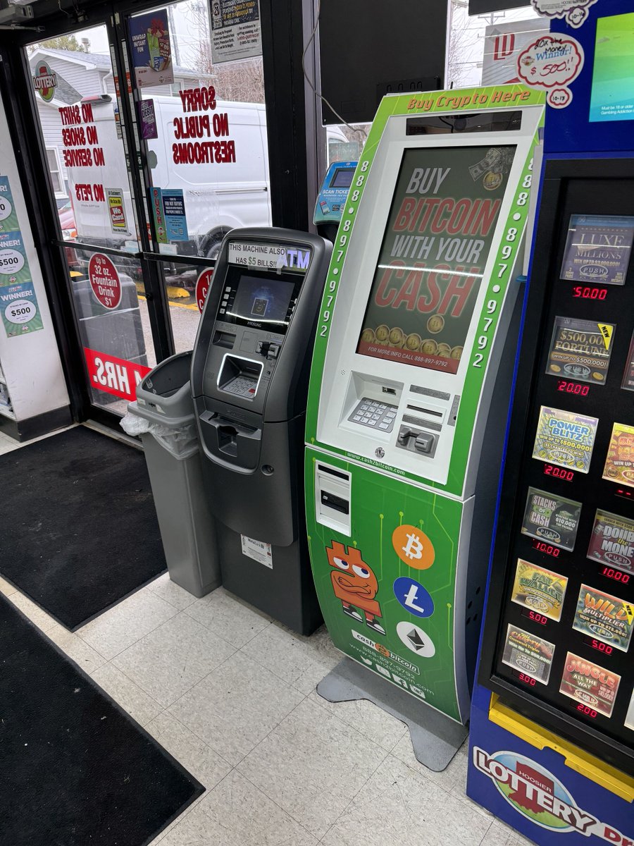 Cash2BitcoinATM's tweet photo. New Cash2Bitcoin Bitcoin ATM now open inside Fast Shop at Grand Ave &amp; S 25th St in New Castle, IN! 
Buy Bitcoin, Ethereum, and Litecoin with cash in minutes and enjoy secure transactions, low fees, and convenient 24 hour access. https://t.co/SasO8y9nN1