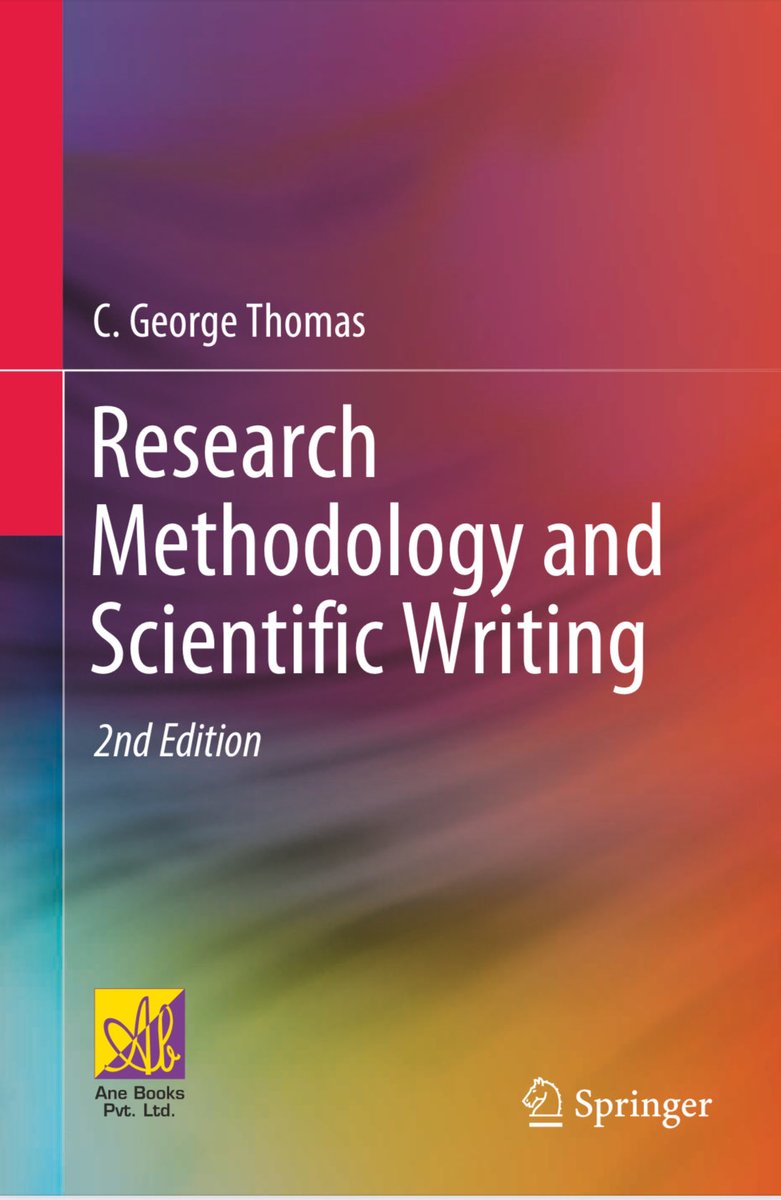 Research Methodology and Scientific Writing Publisher Springer (2021) 
النسخه الثانيه المجانيه لطرق الكتابه والمنهجيه البحثيه👇🏼

download.e-bookshelf.de/download/0015/…