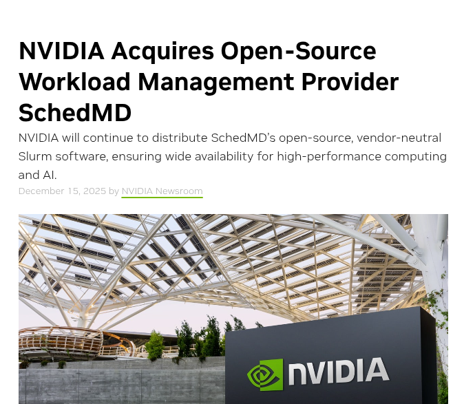 nvidia schedmd headline