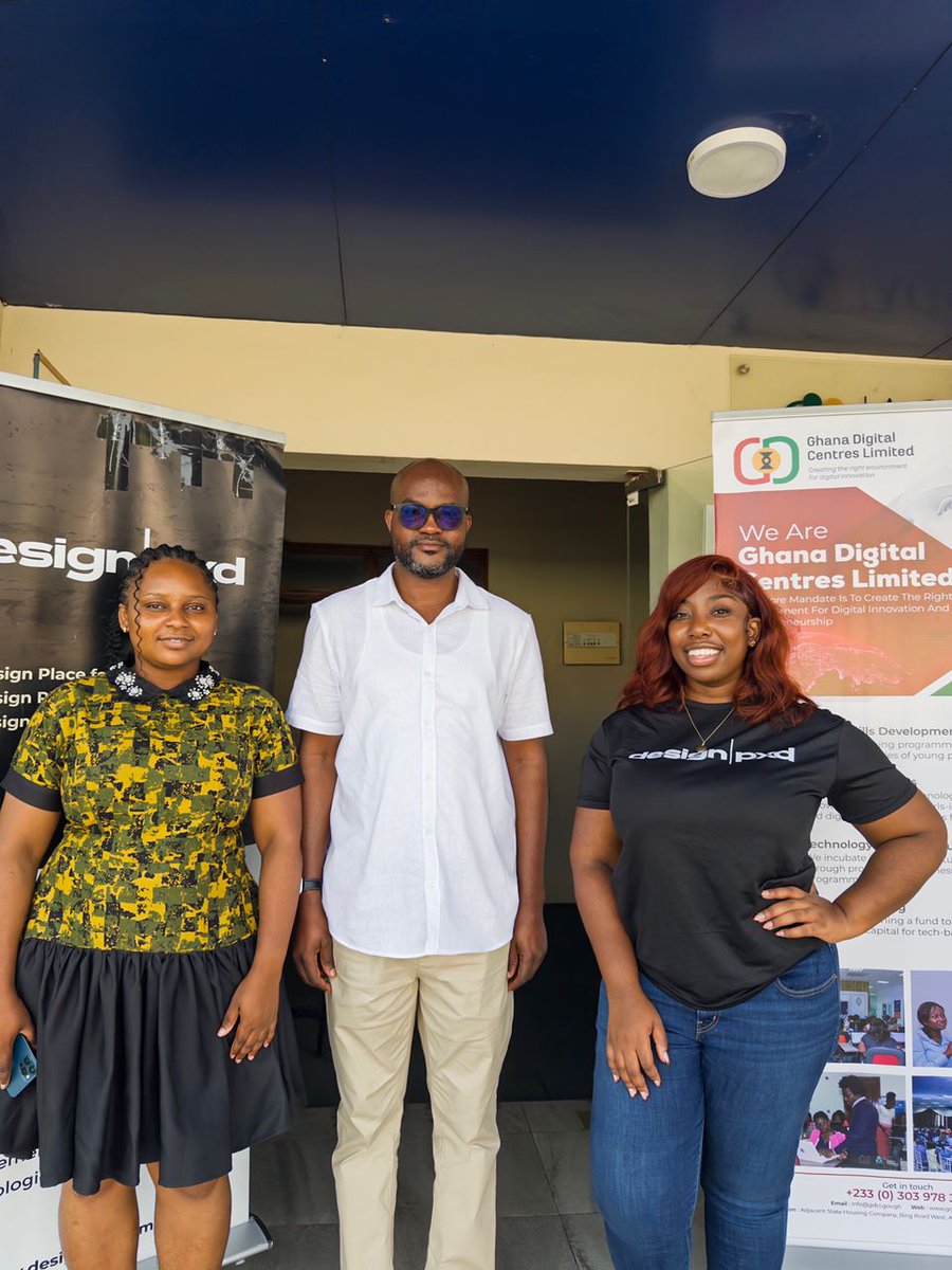 gdclghana's tweet photo. Ghana Digital Centres Limited (GDCL) teams up with @Designpxd  to empower the next generation of innovators at the Vibe Coding Hackathon. Building Ghana's digital future together!
#GDCL #DesignPxD #VibeCodingHackathon https://t.co/y11RrZsZuW
