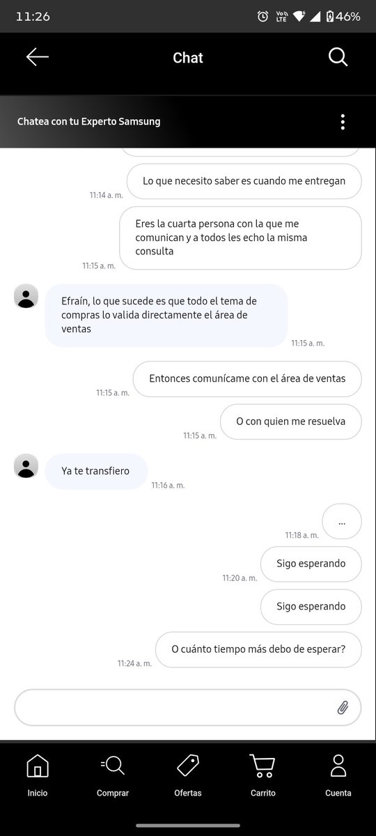NoMamesCachu's tweet photo. Para que @SamsungMexico te resuelva debes de ser influencer o alguien importante, porque de otro modo solo te traen larga tras larga, así desde inicios de mes. https://t.co/JxTXONEdKw