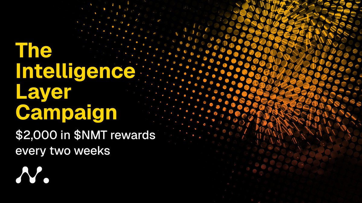 🧠The NetMind Intelligence Layer Campaign is LIVE

$2,000 in $NMT drops every 14 days for people who create signal.

What we want
• Smart replies and quote tweets about NetMind and AeroNavigator
• Raiding all tweets from <a href="/NetMindAI/">NetMind.AI</a>
• Original threads, memes, and breakdowns
•
