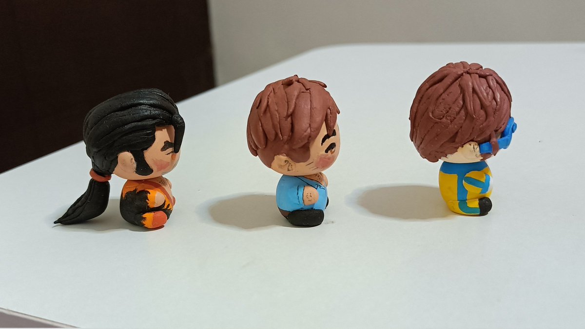 deeiondrews's tweet image. You know it's bad when you make clay figures of them #dispatch #steamengine #watermechabae