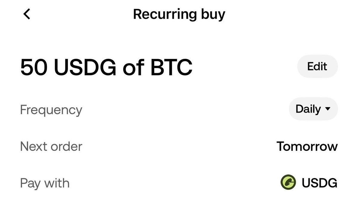 Here’s an easy hack I do using <a href="/okx/">OKX</a> app during the bear market: 

✔️ Place recurring order for BTC, using my USDG balance daily (can also be weekly or monthly)  
✔️ Stack crypto
✔️ No lockups, no stress