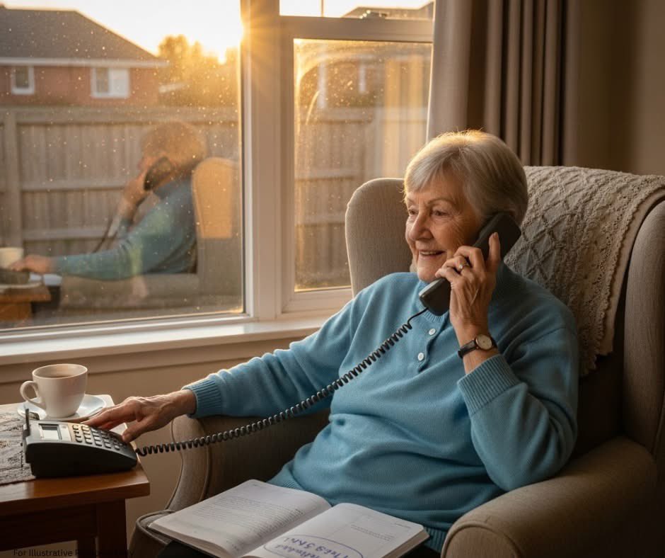 MrPitbull07's tweet image. "Every Tuesday at 3 PM, my mother calls the same wrong number.
Has for six years.
"Hello, this is Susan. Is Robert there?"
Same response every time, "No Robert here. Wrong number."
"Oh, I'm so sorry to bother you."

Then she hangs up. Sets a reminder for next Tuesday.
I thought…