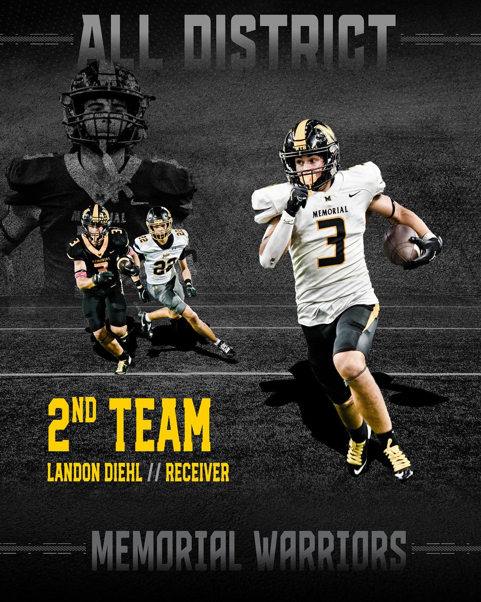 FriscoMemo_FB's tweet photo. ALL DISTRICT WARRIORS💥
2nd TEAM RECEIVER
@LandonDiehll 
#FAMILY
#A11IN
#WINTHEBATTLE https://t.co/AmTQTrsOTC