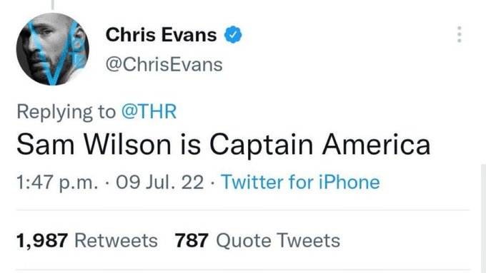 Só para relembrar, mesmo com o retorno de Steve Rogers, o Capitão América do MCU continua sendo o Sam Wilson.
