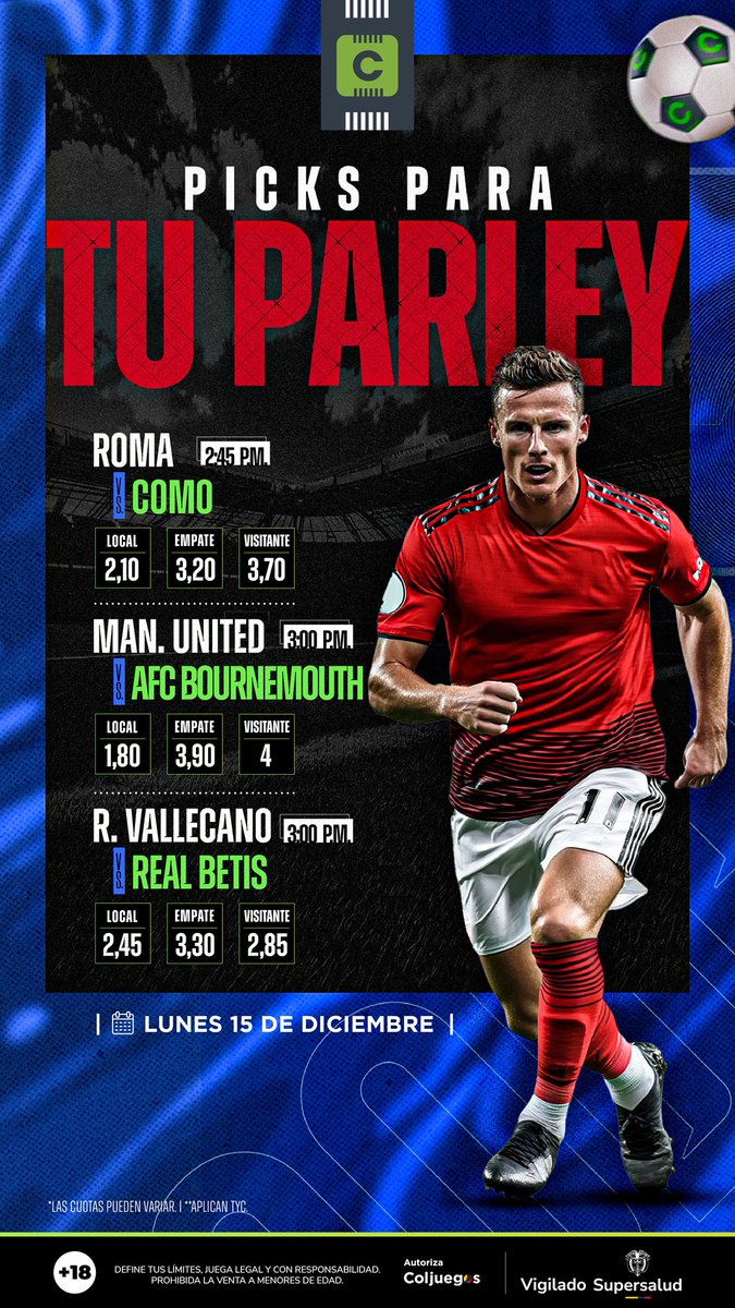 CodereCO's tweet image. Empieza la semana como se debe… Jugando con Codere.

Ármate tu #parley facilito.

Entra ahora aquí +🔞🔗📲 bit.ly/CodereDeportes