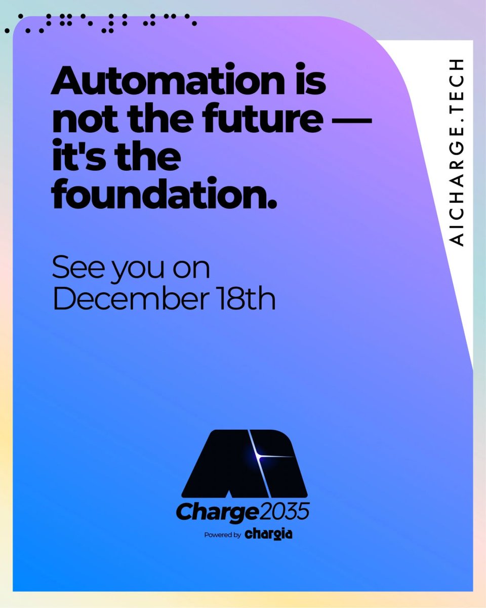 aicharge2035's tweet photo. EV ecosystem &amp; market perspective — Panel 2.
Institutions, operators and innovators shaping 2035.
AICHARGE2035, powered by @hellochargia.
#AICharge2035 https://t.co/lucQVpejVV