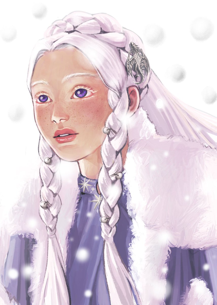 daenerysfolder's tweet image. “i loved a maid as white as winter with moonglow in her hair.”