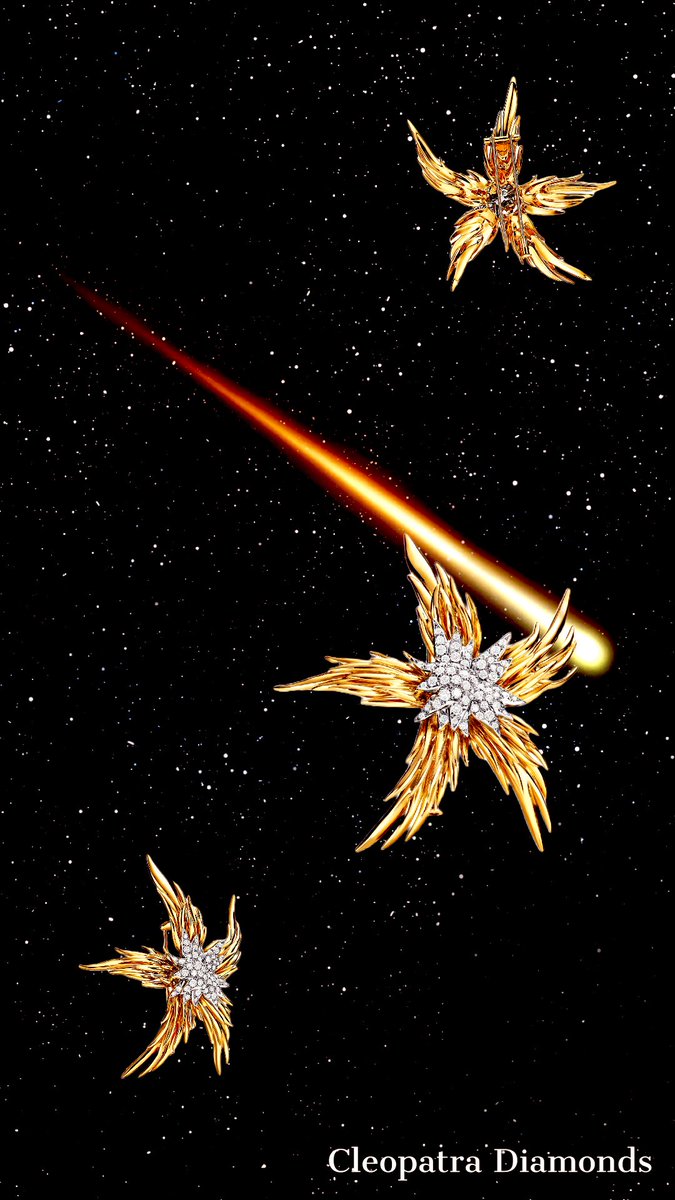 cleodiamonds's tweet photo. Diamond encrusted brooch mounted on yellow gold . Like stars dancing in the night’s sky 

-Cleopatras Diamomds 

#diamondjewellery #christies #goldjewellery #diamonds #fineart #digitalfineart https://t.co/55FVZVvnL2