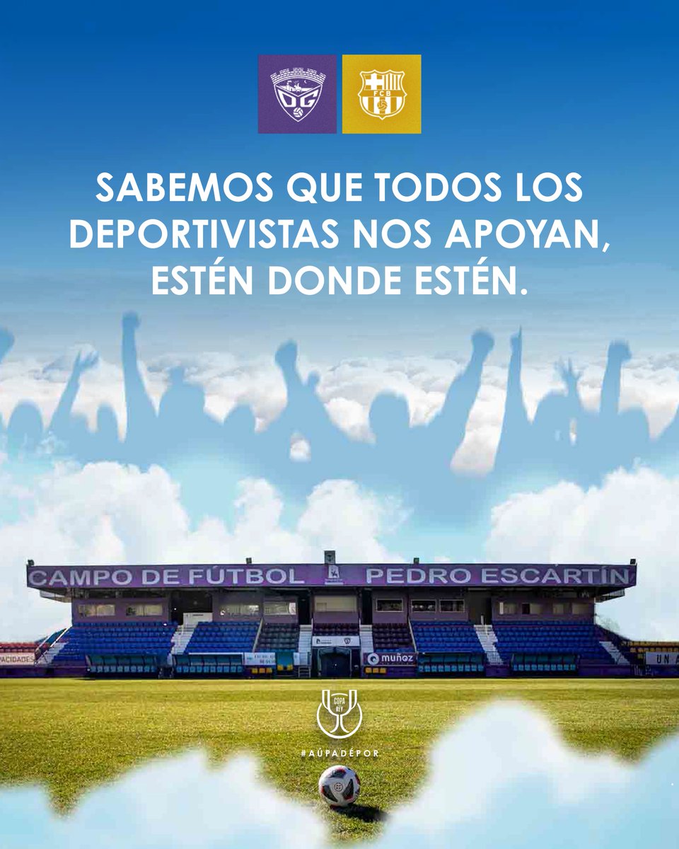deporguada's tweet photo. En honor a todos los deportivistas que nos animan desde el tercer anfiteatro.

Cuánto nos hubiera gustado teneros en vuestro asiento.
Disfrutad del histórico partido de mañana tanto como lo vamos a hacer nosotros desde la grada.

Va por ti, deportivista ☝️💜
#DéporBarça https://t.co/yWHe7xHtOq
