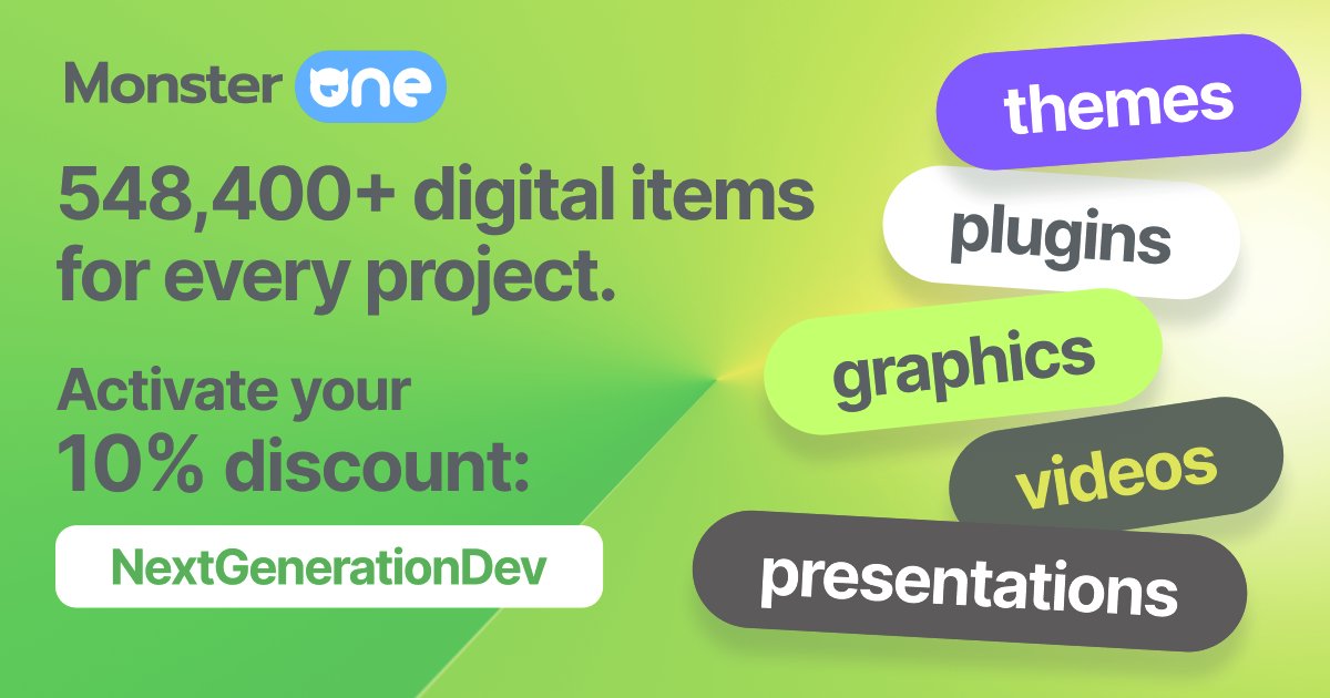 mazedulislam27's tweet photo. 💥 Unlock 555,400+ Premium Digital Assets — Save BIG with MonsterONE!
Grab it now >> https://t.co/DdIJrUxfpB

#MonsterONE #WebDesignTools #DigitalAssets #UnlimitedDownloads #CreativeLibrary #ThemeBuilder #NextGenerationDev #mazedulislam27 #WebDevelopers #Freelancers https://t.co/WtgHFROZka