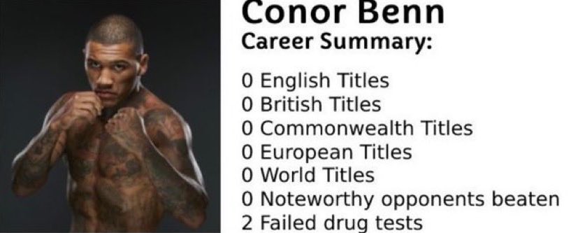 One was an Olympian and 3 weight world champion off his own back, the other failed 2 drug tests after sponging of his fathers name his whole career. You’ll never guess which one has the massive ego.