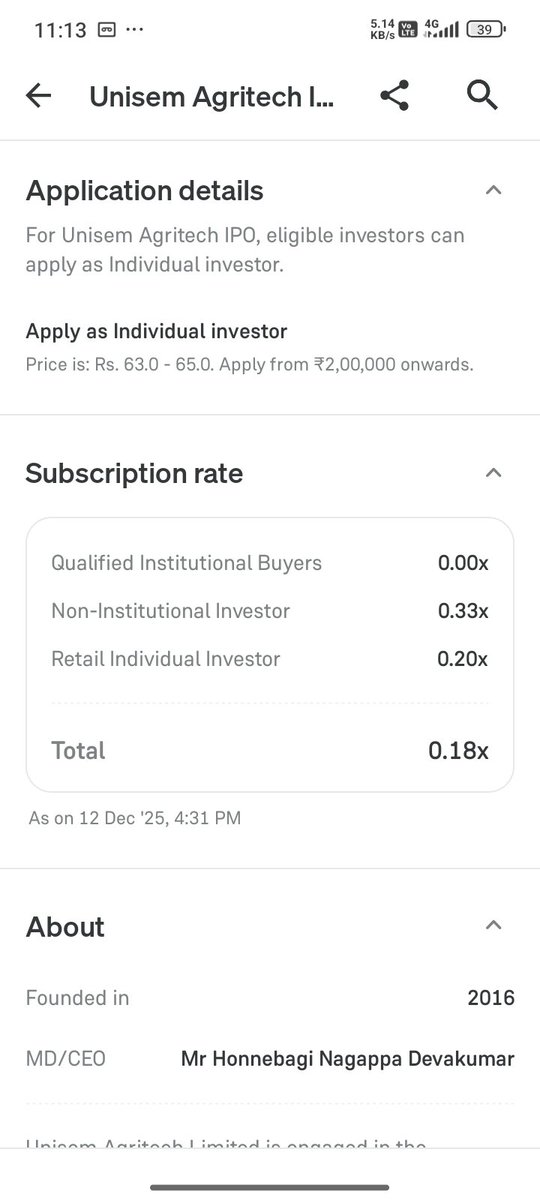 imsma7's tweet photo. @ipo_agarwal @investorniti @nakulvibhor 0.20 bhai in retail https://t.co/5VA2BhsBnn