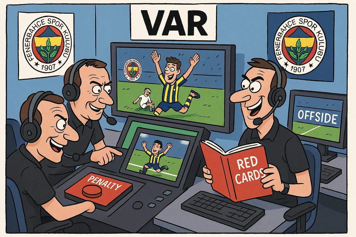 Jokerler devreye girmeden olmuyor Penaltı ☑️ Kırmızı Kart ⏳... #FBvKON