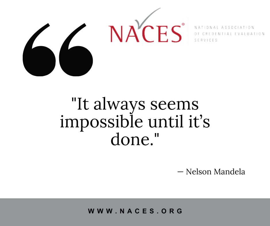 NacesOnline's tweet photo. Challenges can feel overwhelming, but at NACES, we believe in the power of perseverance. As credential evaluation professionals, let’s tackle this week with determination, knowing that every task completed brings us closer to our goals. https://t.co/orfQSWxTJ8 #NACES https://t.co/nZg0IogwFq
