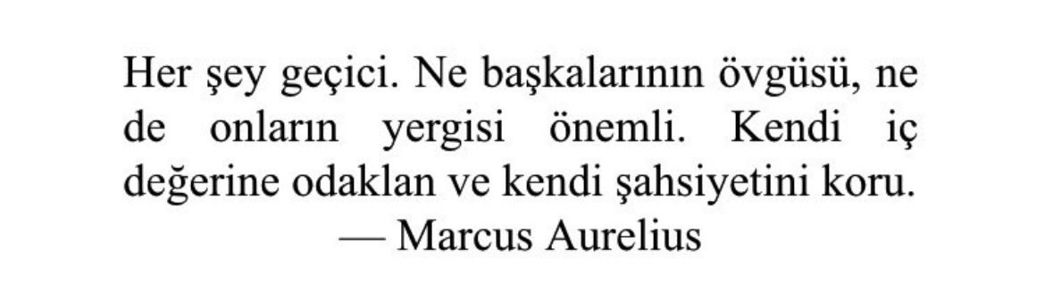 En sevdiğim Marcus Aurelius çevirim