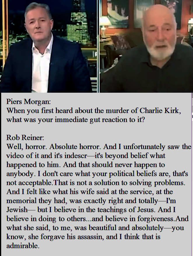 Torgo125's tweet photo. @damintoell He retweeted an account that asked what Rob said about Trump getting shot. Then that account stated they actually hadn't read anything by Rob about that shooting so the comment doesn't make sense. But we do know what Rob said about y the Charlie Kirk shooting. https://t.co/QlnZEiAj8d