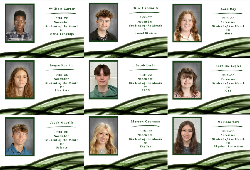 PHSCCADMIN's tweet image. Plainfield High School is pleased to present our November students of the month!  We would like to say thank you to these students for making PHS a great place to learn and work.  Great Job Wildcats!