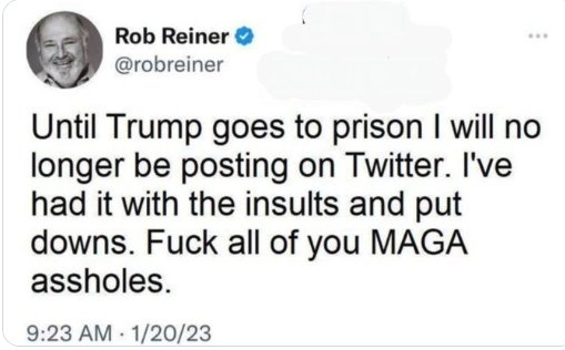LangmanVince's tweet image. I can't believe President Trump sent out a mean post about Rob Reiner today 🤔
