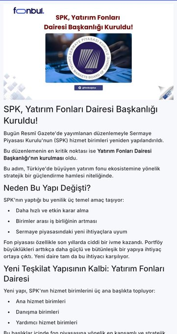 zH9qBZ7YNMdMFWv's tweet image. Mehmet Şimşek'in portföy yönetim şirketleri denetim ve yaptırımları konusunda açıklamasından sonra böyle bir yapı olasıydı👇

#borsa #bist100 #fon #pyş
