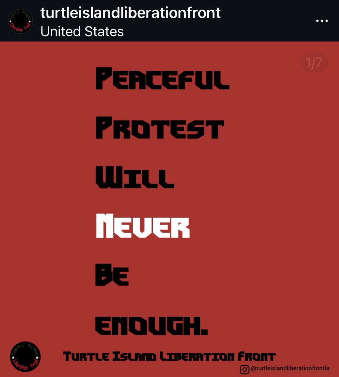 MrAndyNgo's tweet image. The “Turtle Island Liberation Front” is an antifa-style far-left domestic terror group accused of a plot to bomb multiple locations in Southern California. Their social media propaganda calls for violence.