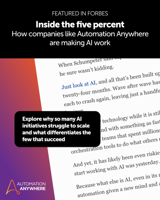 Why do some companies turn AI into measurable business impact while others stall? Explore what sets the top 5% apart in the article in Forbes: bit.ly/4rZy5S6